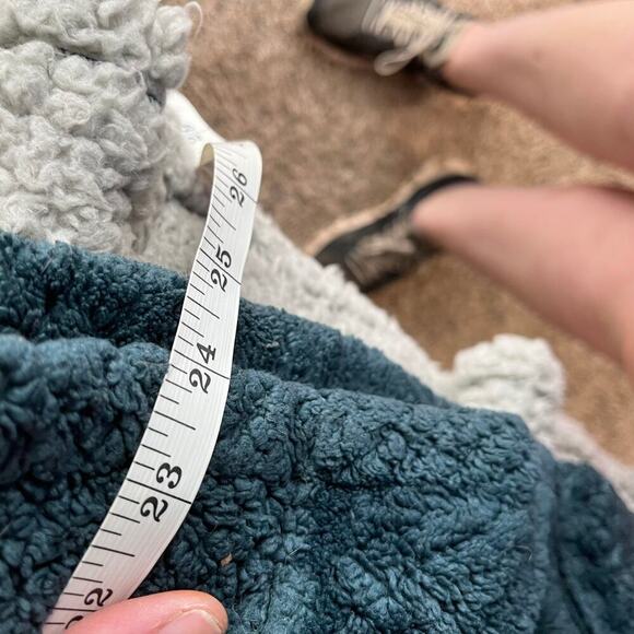 Columbia Teal Blue Green Pearl Plush II Fleece Full Zip Jacket Women's Medium - Picture 3 of 6